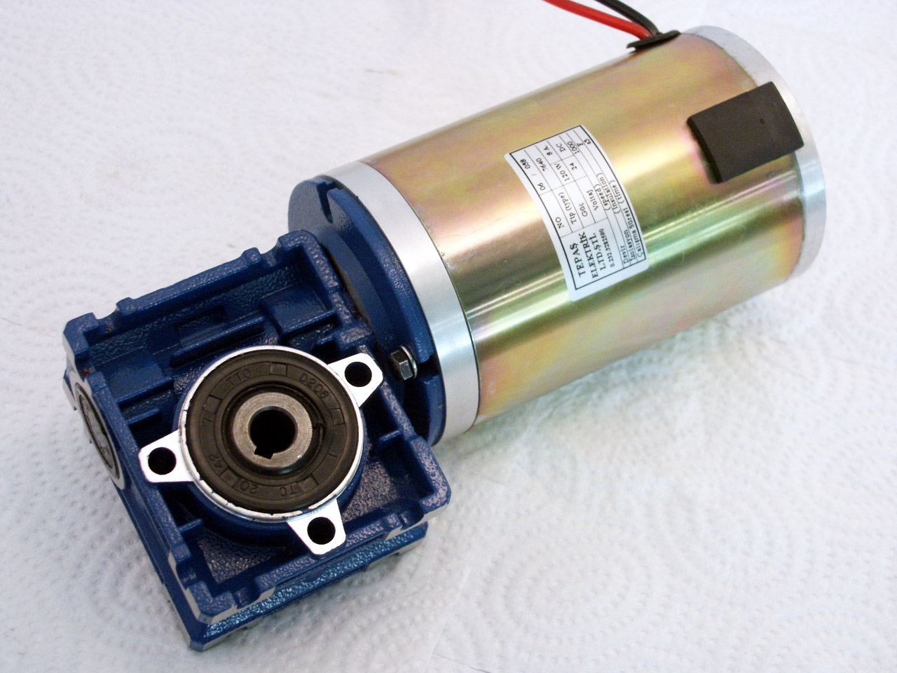 Permanent Magnet DC Motor with reduction box and encoder (Type 5540)