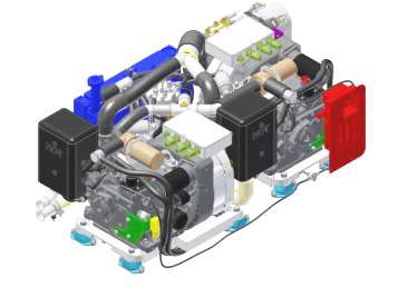 17 kW 28 Vdc Auxilary Power Unit (251.224030) Water cooleed