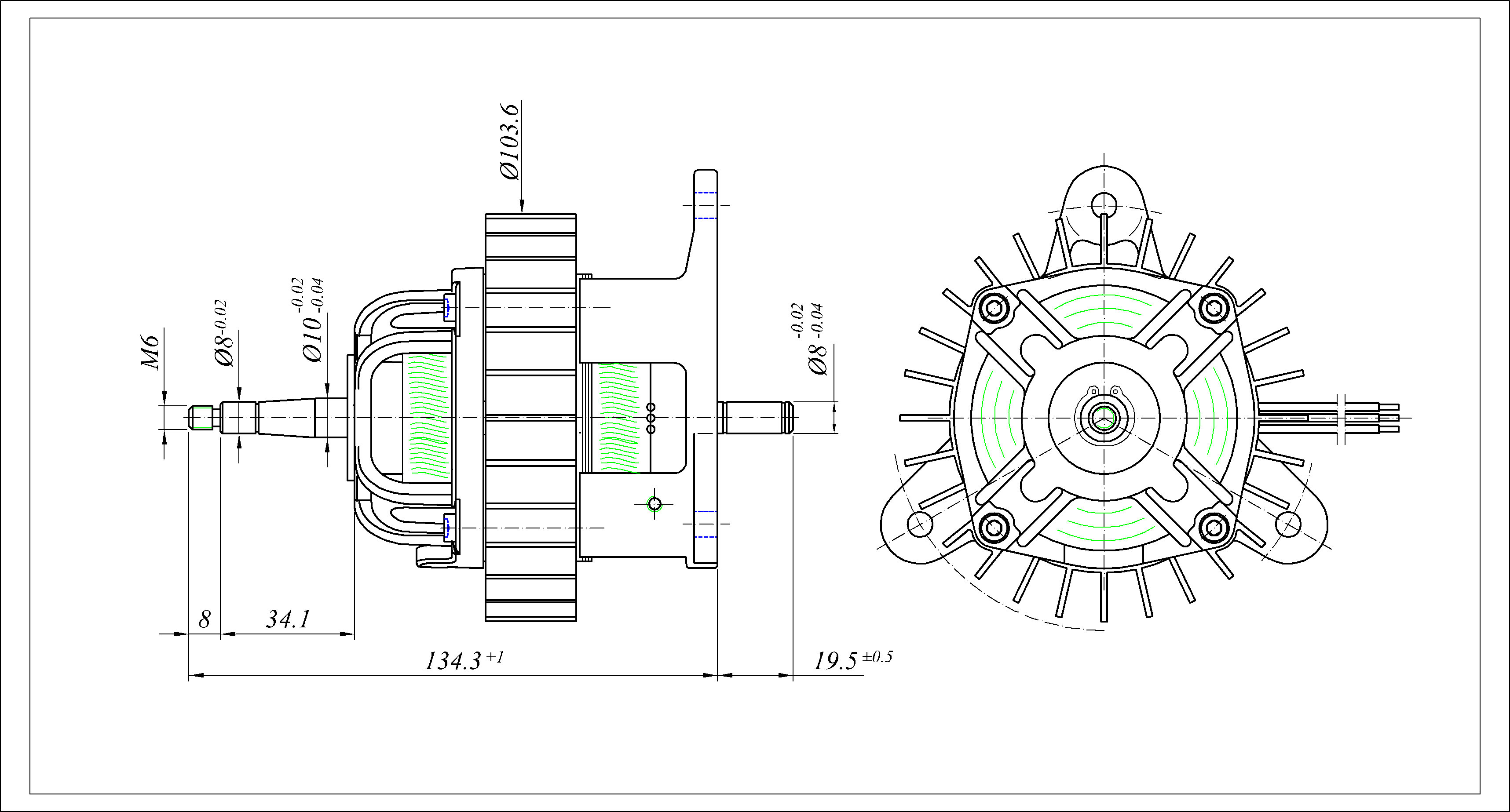 Laboratory centrifuge motor